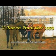 Horses and Trailer