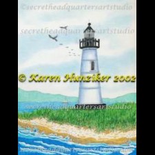 Lighthouse With Sailboat
